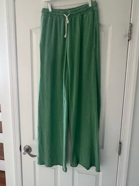 perfectwhitetee Mint Green Wide Leg Lounge Pants